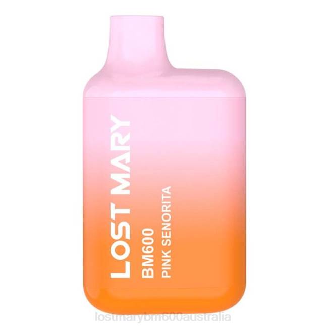 Lost Mary Flavours Ranked L64B128 LOST MARY BM600 Disposable Vape Pink Senorita