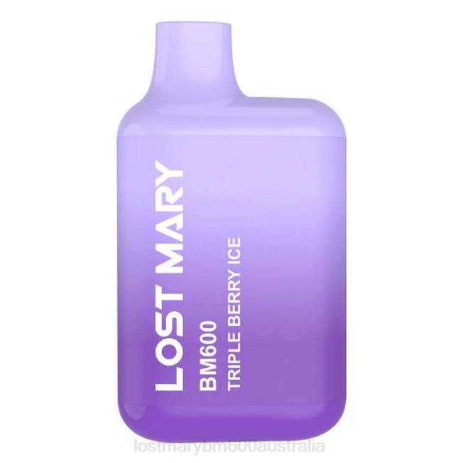 Lost Mary Vape Australia L64B131 LOST MARY BM600 Disposable Vape Triple Berry Ice