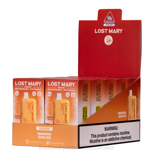 Lost Mary Bm600 Australia L64B2 LOST MARY OS5000 Banana Duo Ice