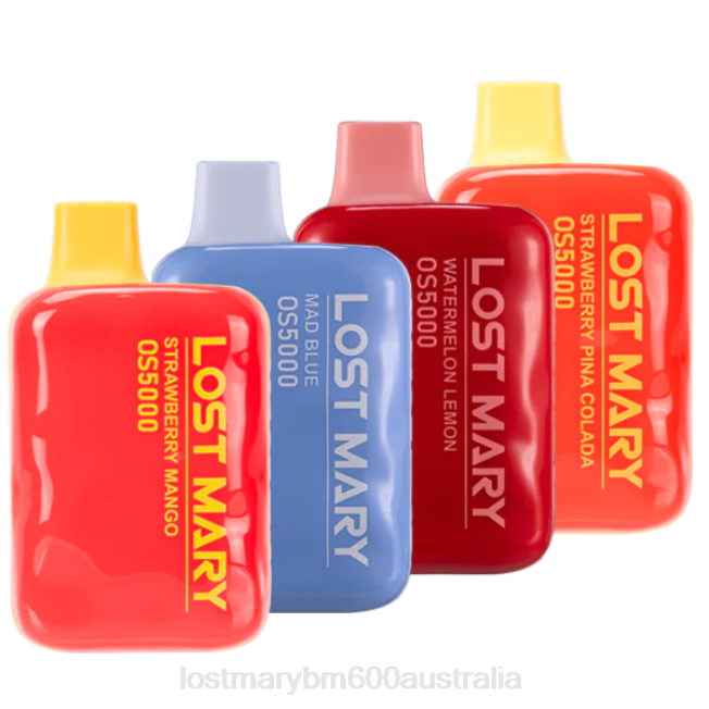 Lost Mary Flavours L64B45 LOST MARY OS5000 Sampler Mad Blue/Strawberry Pina Colada/Watermelon Lemon/Strawberry Mango