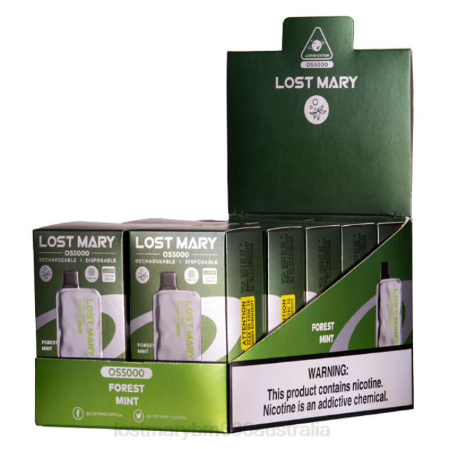 Lost Mary Flavours New L64B29 LOST MARY OS5000 Luster Forest Mint