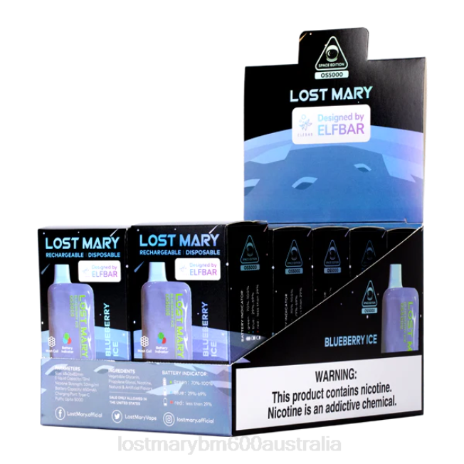 Lost Mary Vape Flavors L64B16 LOST MARY OS5000 Blueberry Ice