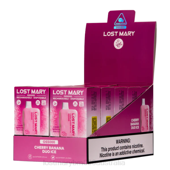 Lost Mary Wholesale L64B20 LOST MARY OS5000 Cherry Banana Duo Ice