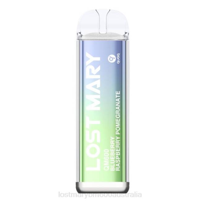 Lost Mary Flavours New L64B159 LOST MARY QM600 Disposable Vape Blueberry Raspberry Pomegranate