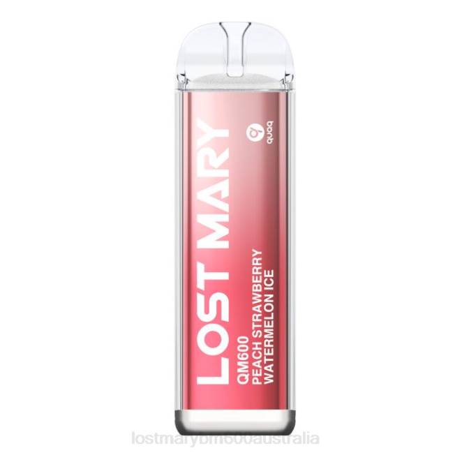 Lost Mary Vape Flavors L64B166 LOST MARY QM600 Disposable Vape Peach Strawberry Watermelon